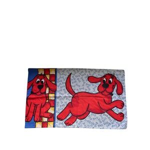 Vintage Y2K Clifford The Big Red Dog Pillowcase Scholastic 2000 Cartoon Single